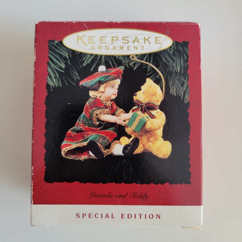 1994 Hallmark Special Edition Ornament - Lucinda & Teddy